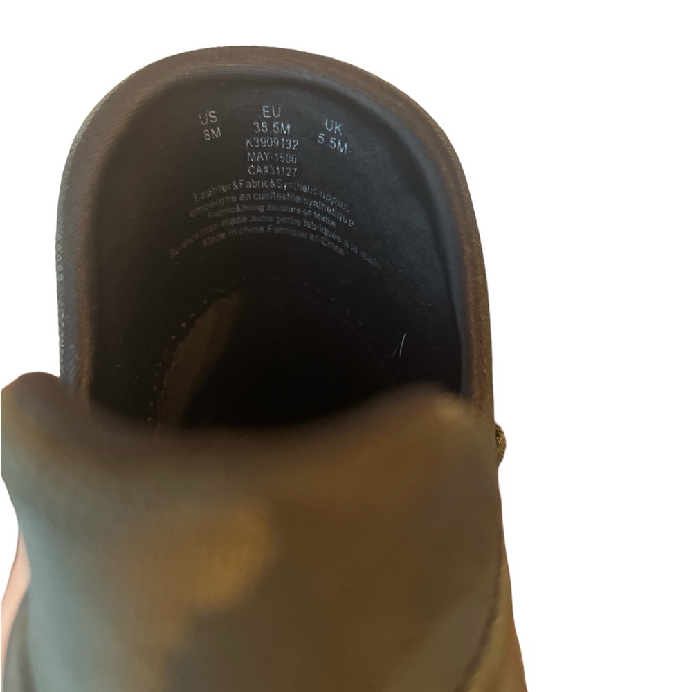 DKNY Cosmos Sneaker Leather & Fabric Slip-On Dark Green Camo SZ 8   Original Box - Picture 6 of 7